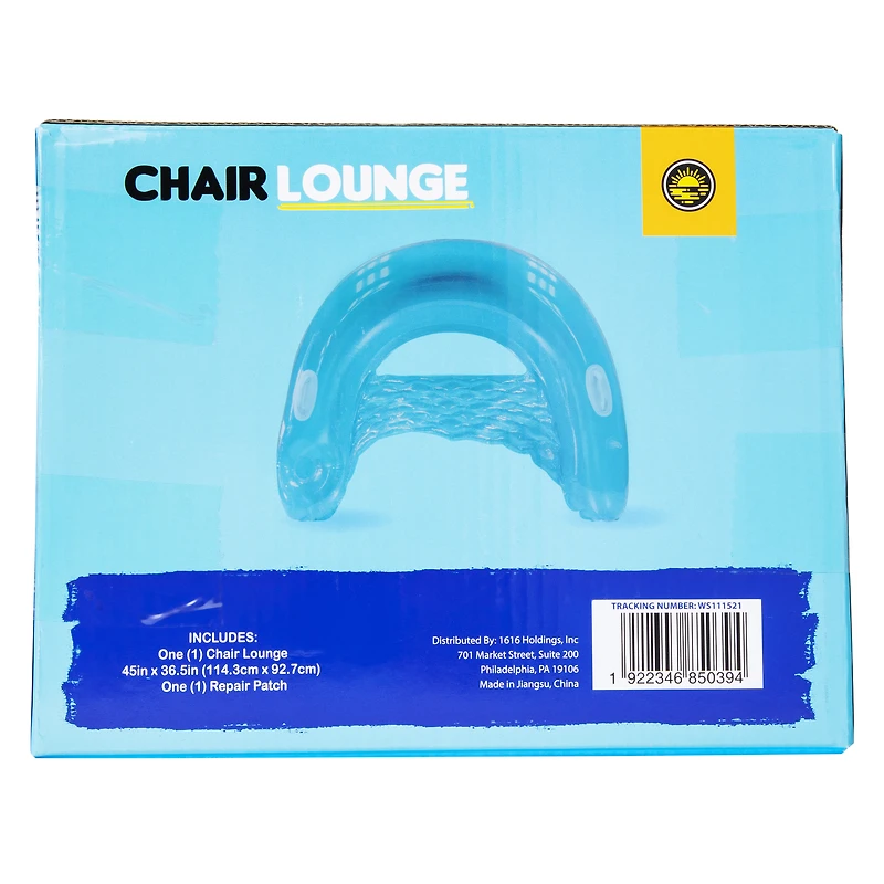 lounge chair pool float 45in x 36.5in
