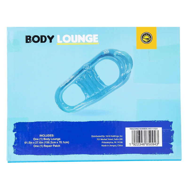 body lounge pool float 61.5in x 27.6in