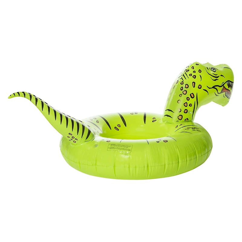 dino inner tube pool float 33in