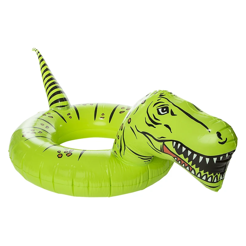 dino inner tube pool float 33in