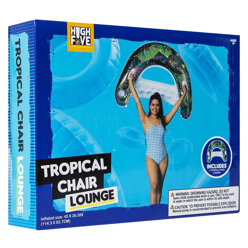 grapefruit lounge chair pool float 45in x 36.5in