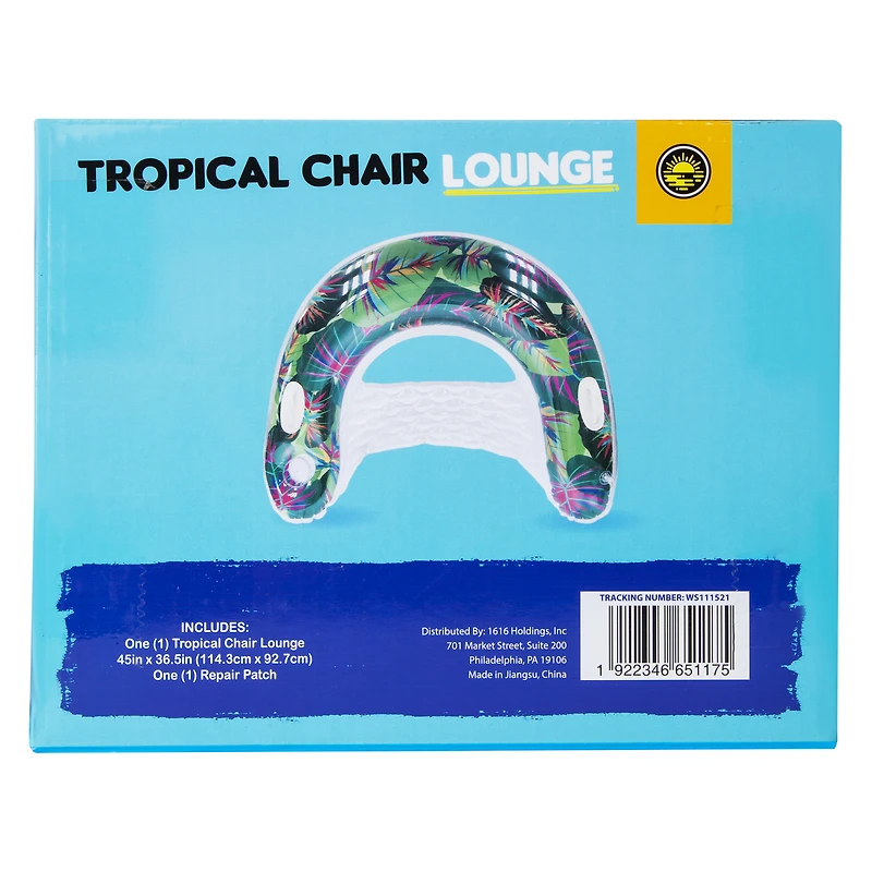 grapefruit lounge chair pool float 45in x 36.5in