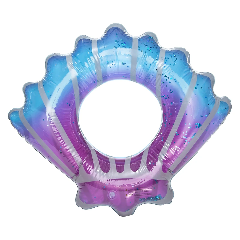 glitter shell inner tube pool float 35.4in x 38.6in