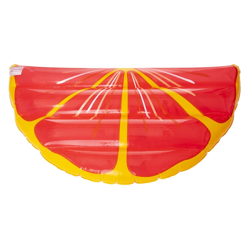 grapefruit pool float 49.6in x 25in