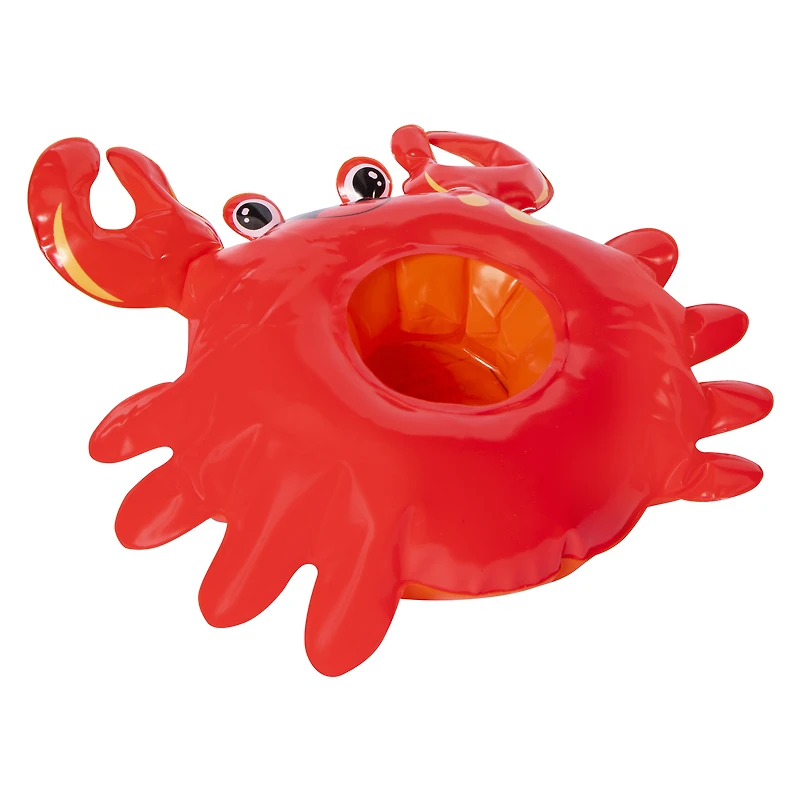 inflatable drink holder pool float - shark