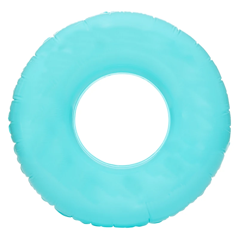 neon inflatable pool float 30in - pink