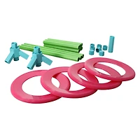 top toss outdoor game set - pink