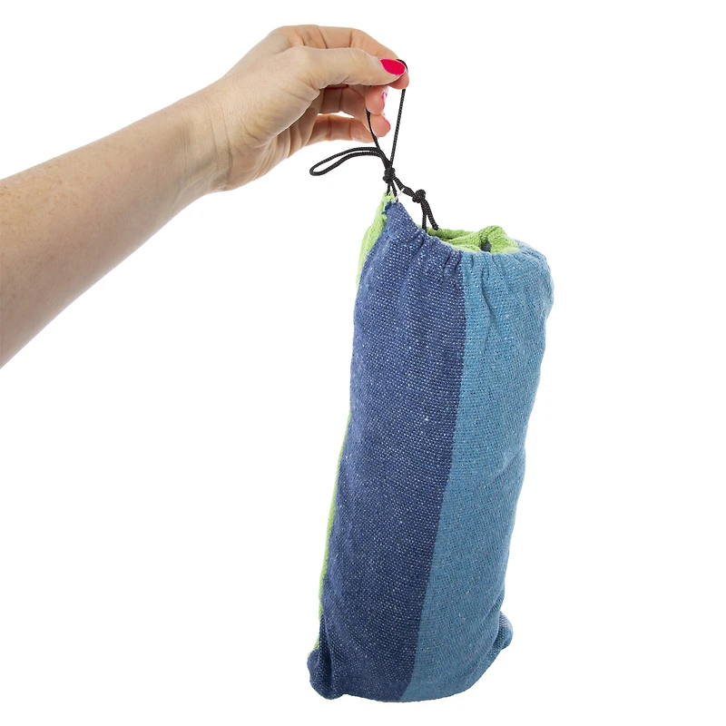 cloth hammock 31in x 80in - blue & green