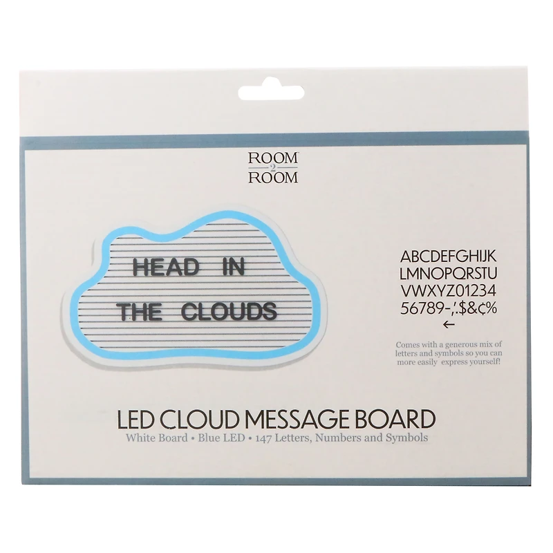 LED cloud message board 10.5in x 6.5in