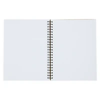 recycled paper spiral mix media sketchbook 9in x 12in