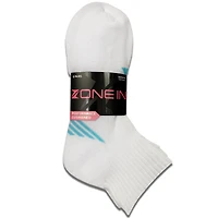 Juniors Zone Athletic Quarter Crew Socks 6-Pack