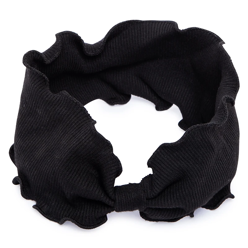 lettuce-edge fabric headwrap