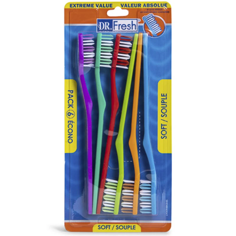 dr. fresh® toothbrush 6-pack