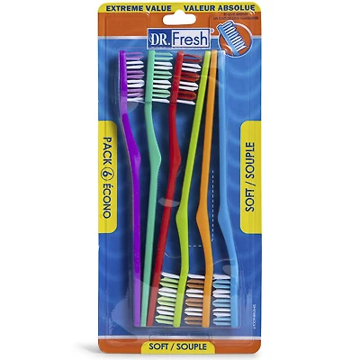 dr. fresh® toothbrush 6-pack