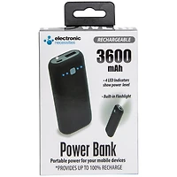 3600mAh LED Flashlight Power Bank
