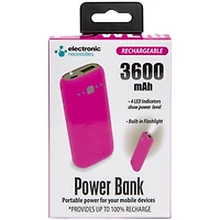 3600mAh LED Flashlight Power Bank