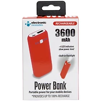 3600mAh LED Flashlight Power Bank