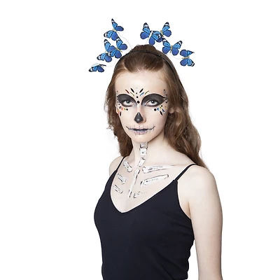 blue butterfly headband