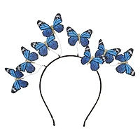 blue butterfly headband