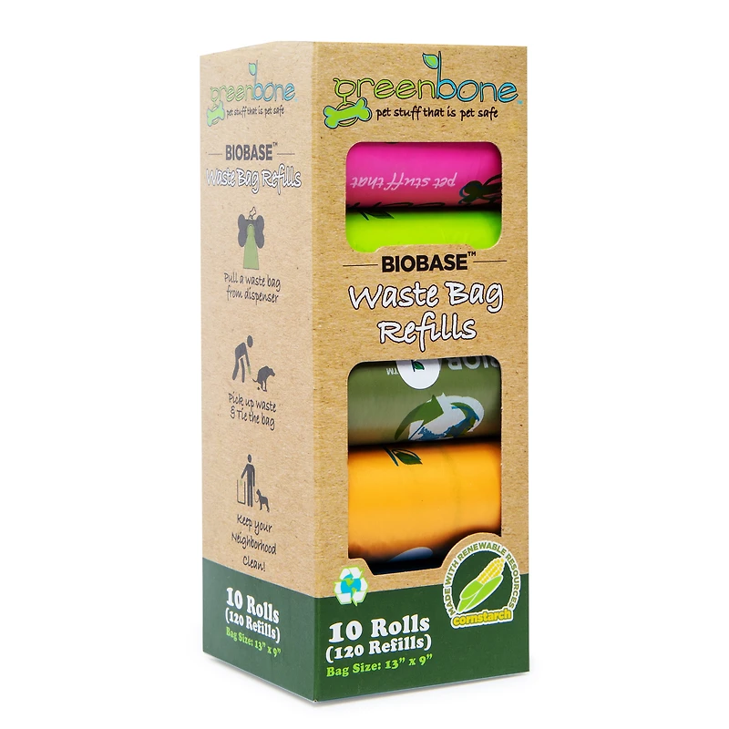 greenbone™ pet waste bag refills 10-pack