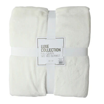 luxe collection full/queen bed blanket 88in x 92in