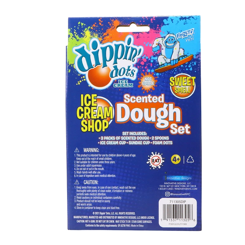 dippin' dots™ ice cream scented dough play set