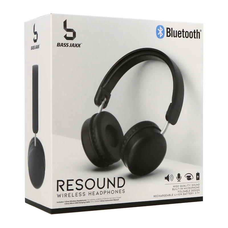 resound bluetooth® foldable headphones with mic