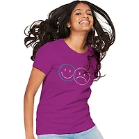 happy / sad graphic tee