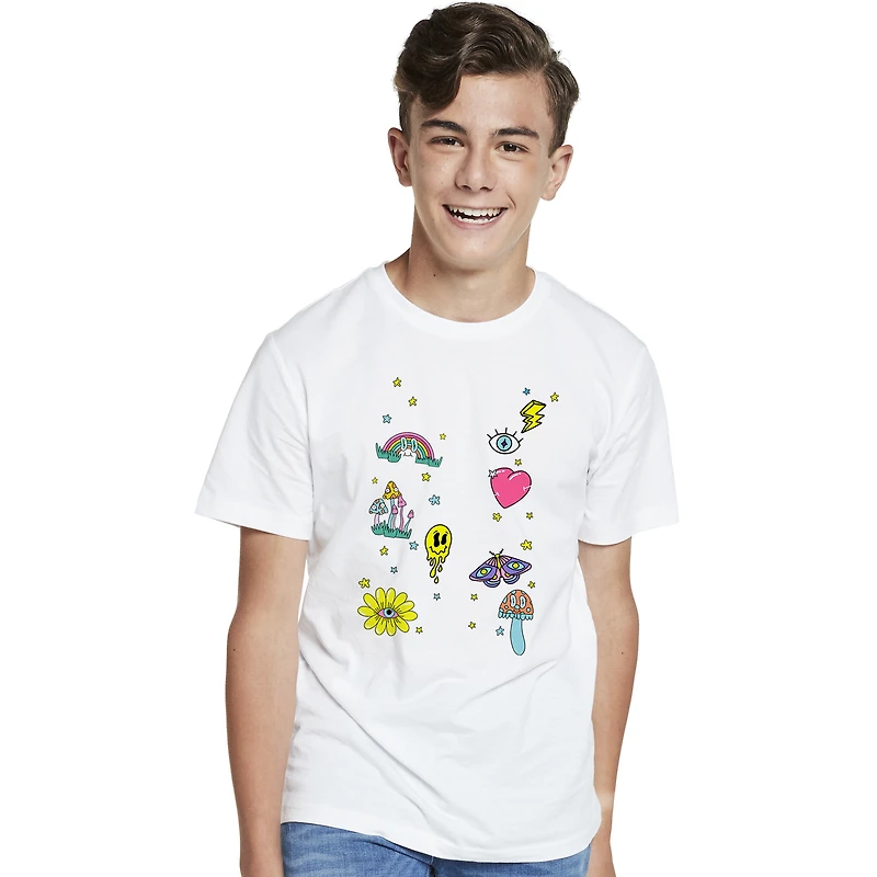 trippy doodles graphic tee
