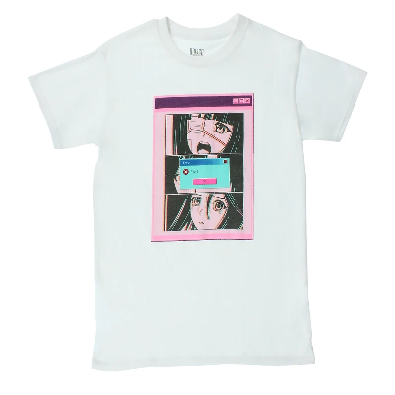 error anime girl graphic tee