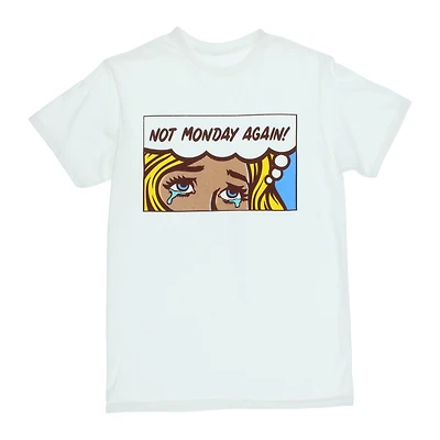 not monday again! pop art graphic tee - extra large