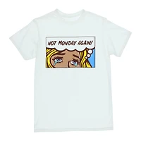 not monday again! pop art graphic tee - extra large