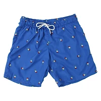 Blue Tie Dye Swim Trunks