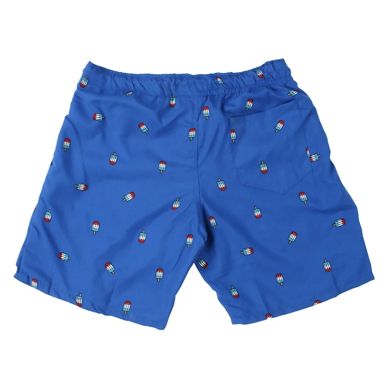 Blue Tie Dye Swim Trunks