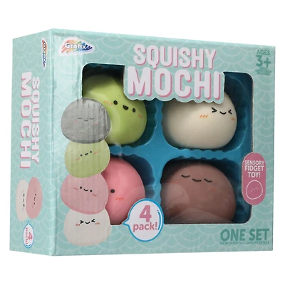 grafix® squishy mochi sensory toy 4-pack