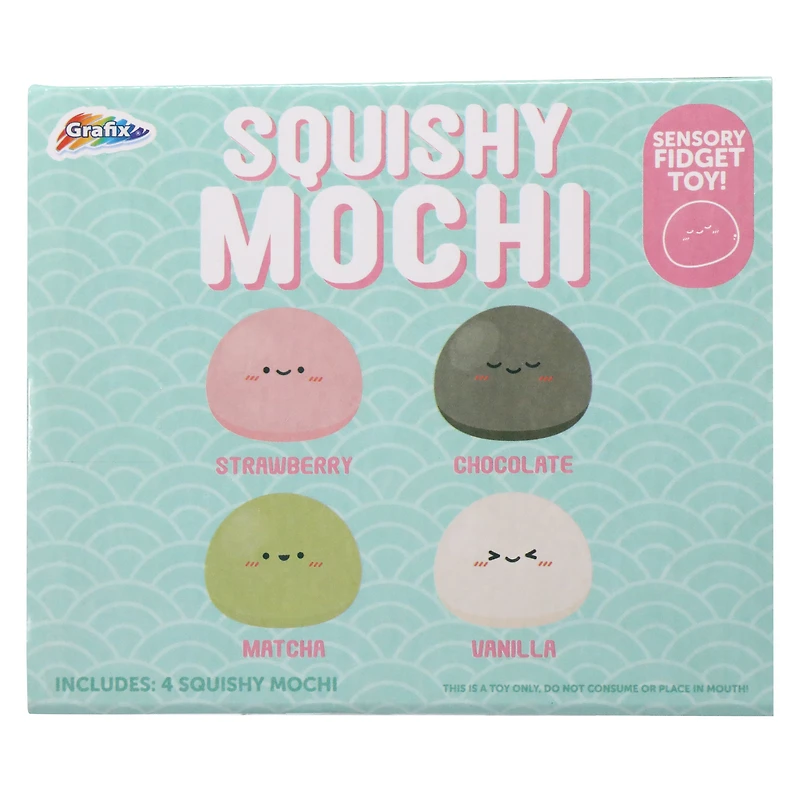 grafix® squishy mochi sensory toy 4-pack