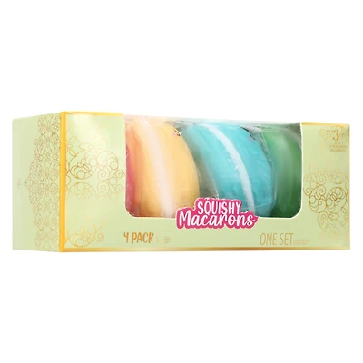 squishy macarons sensory toy 4-pack