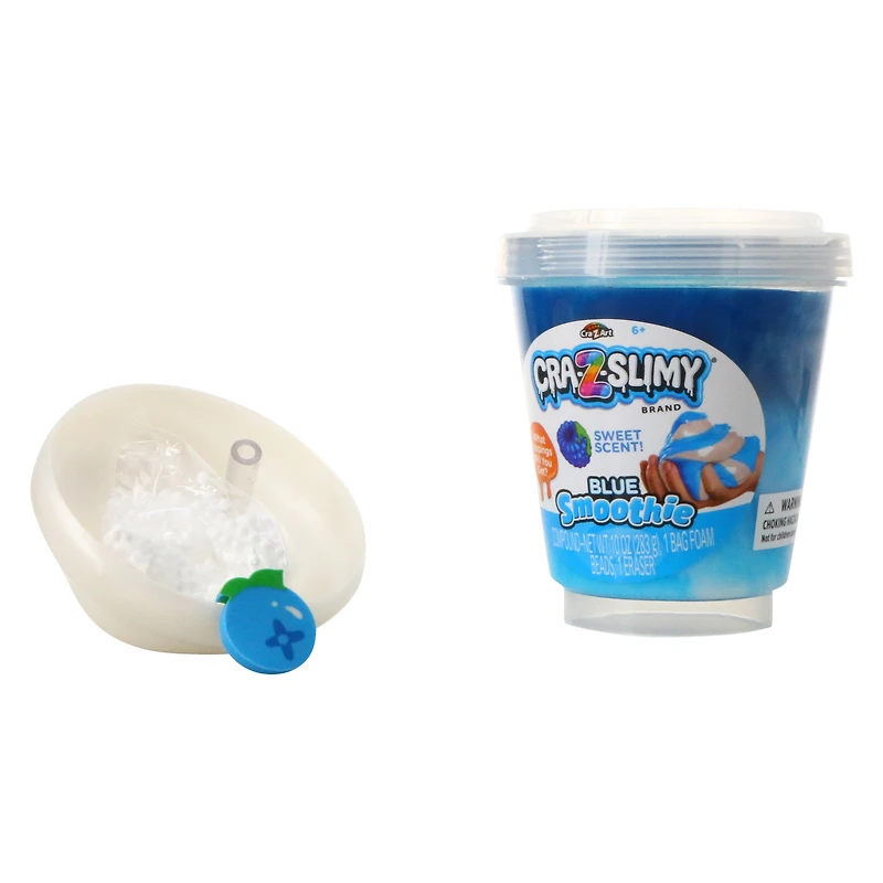 cra-z-slimy® smoothie scented slime & foam beads 10oz