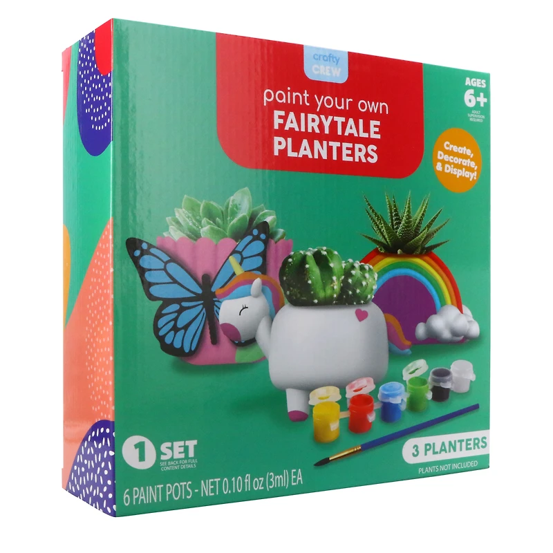 Paint Your Own Planter DIY Kit - Fairytale