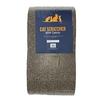 cardboard cat scratcher with catnip 17.75in