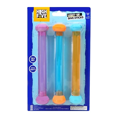 light-up dive sticks 3-count pool toys
