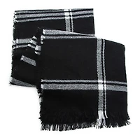 plaid oblong scarf
