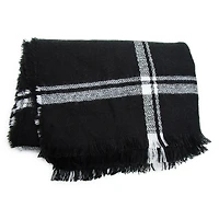 plaid oblong scarf