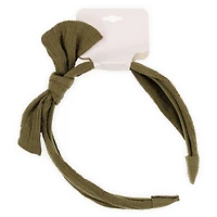 Linen Bow Headband