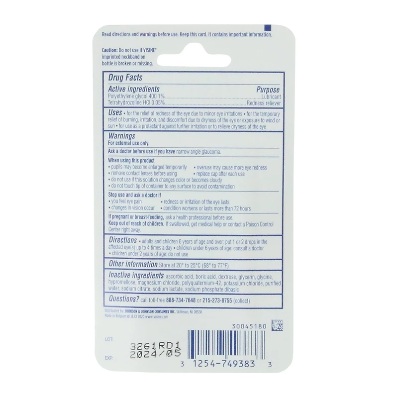 visine® red eye hydrating comfort eye drops 0.28 fl.oz