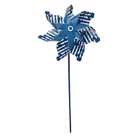 patterned pinwheel - blue stripes