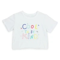cool to be kind iconic cropped t-shirt - extra large