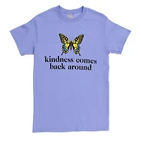 karma butterfly graphic tee - purple