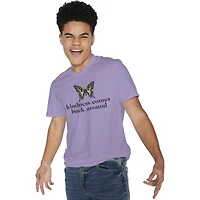 karma butterfly graphic tee - purple