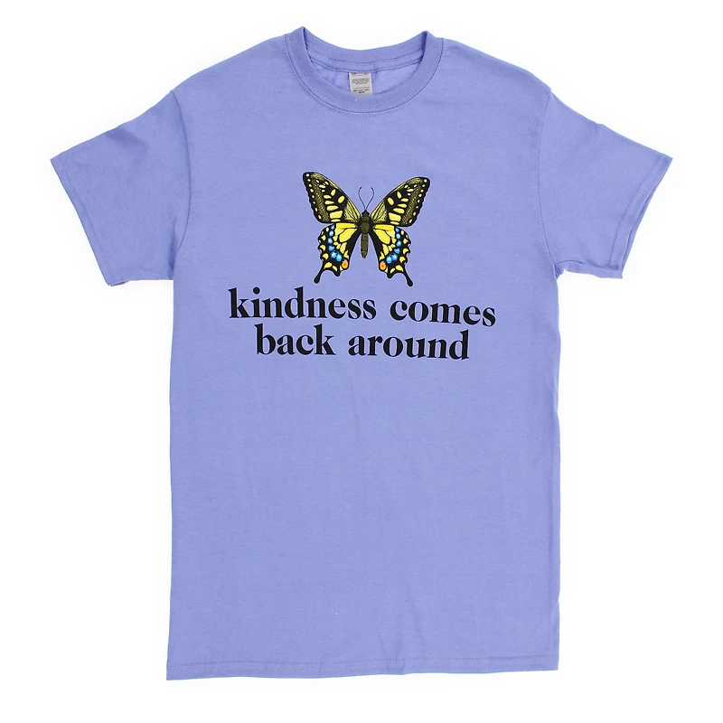 karma butterfly graphic tee - purple